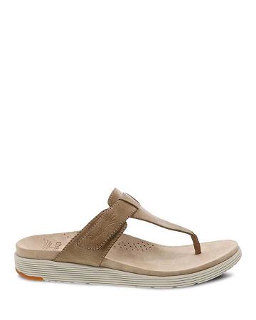 Sandales Dansko Cece Burnished Calf Femme Marron | FR 019NWY
